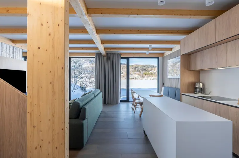Cormorant Rock challet interior