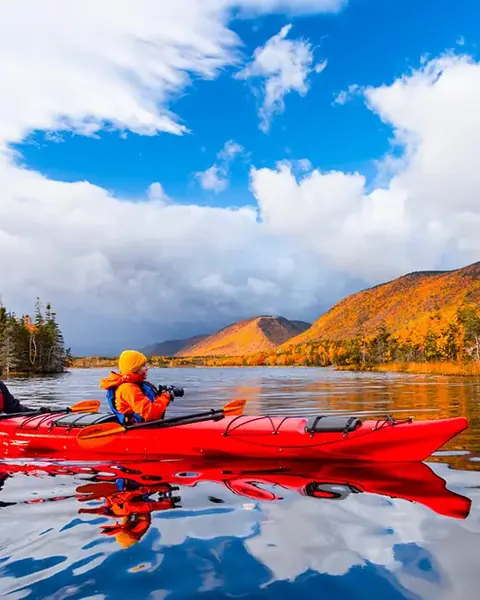 Canoeing near Cape Smokey