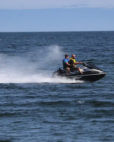 Jet-skiing near Cape Smokey
