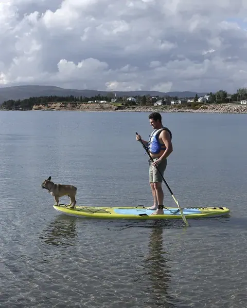 Paddle boarding near Cape Smokey