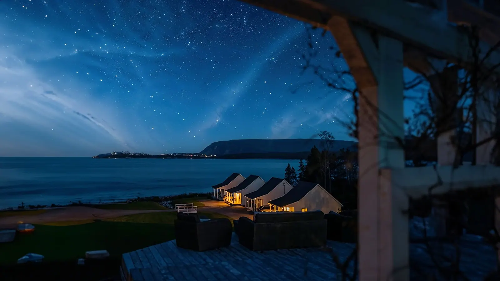 The Milky Way above a quiet Cape Breton shoreline