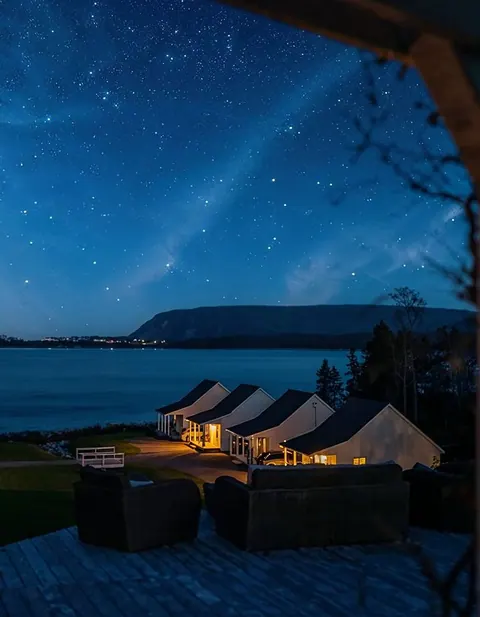 The Milky Way above a quiet Cape Breton shoreline